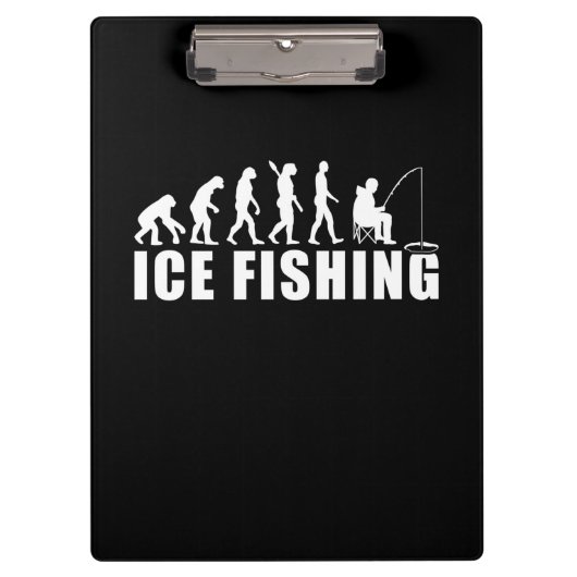 Evolution des Eisfischfangs Klemmbrett (Vorderseite)