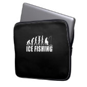 Evolution des Eisfischfangs Laptopschutzhülle (Vorderseite Links)
