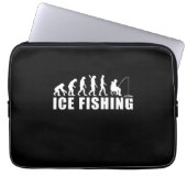 Evolution des Eisfischfangs Laptopschutzhülle (Vorderseite)