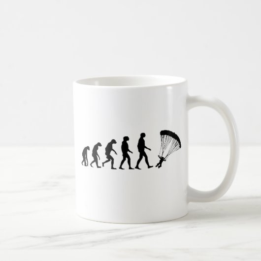 Evolution des Fallschirmspringens Kaffeetasse (Rechts)