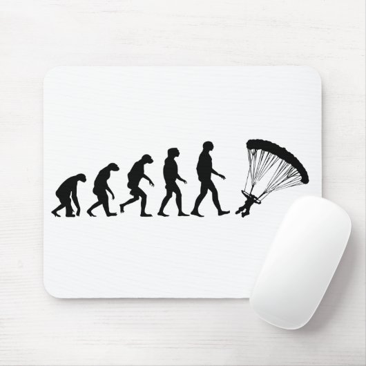 Evolution des Fallschirmspringens Mousepad (Mit Mouse)