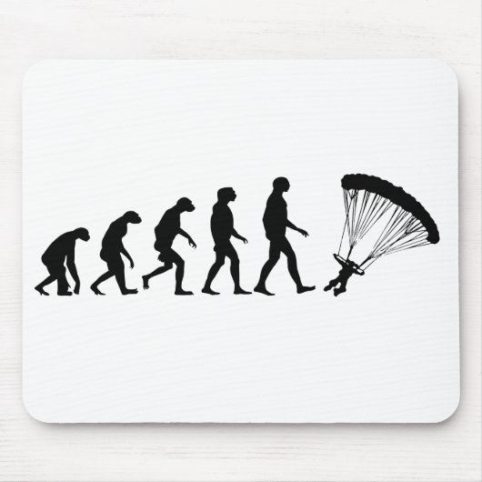 Evolution des Fallschirmspringens Mousepad (Vorne)
