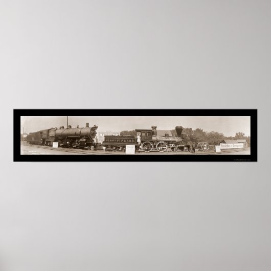 Evolution des Fotos Züge 1913 Poster (Vorne)