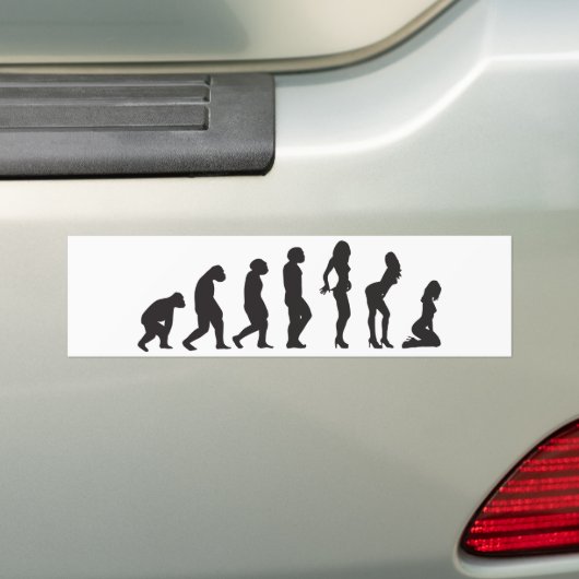 Evolution des Frauen-lustigen Autoaufklebers Autoaufkleber (Auf Auto)