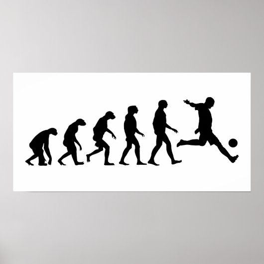 Evolution des Fußballs Poster (Vorne)