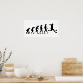 Evolution des Fußballs Poster (Küche)