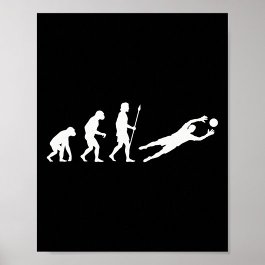 Evolution des Fußballtorwart-Fußball-Torwarts Poster (Vorne)