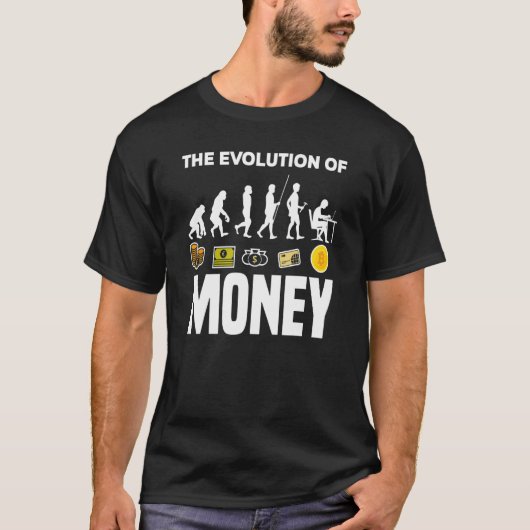 Evolution des Geldbetrags BTC Krypto-Holder Crypto T-Shirt (Vorderseite)