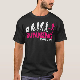 Evolution des Geschenks der Läufer von Running Gir T-Shirt