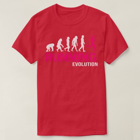 Evolution des Geschenks für Running Girls Runners T-Shirt (Design vorne)