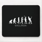 Evolution des Gitarrist Shirts, Rock Music Gitarre Mousepad (Vorne)