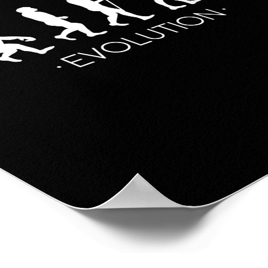 Evolution des Gitarrist Shirts, Rock Music Gitarre Poster (Ecke)