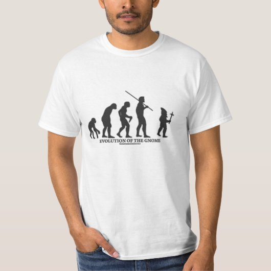 Evolution des Gnome T-Shirt (Vorderseite)