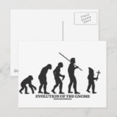 Evolution des Gnoms Postkarte (Vorne/Hinten)