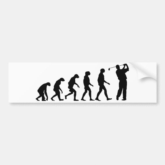 Evolution des Golfs Autoaufkleber (Vorne)