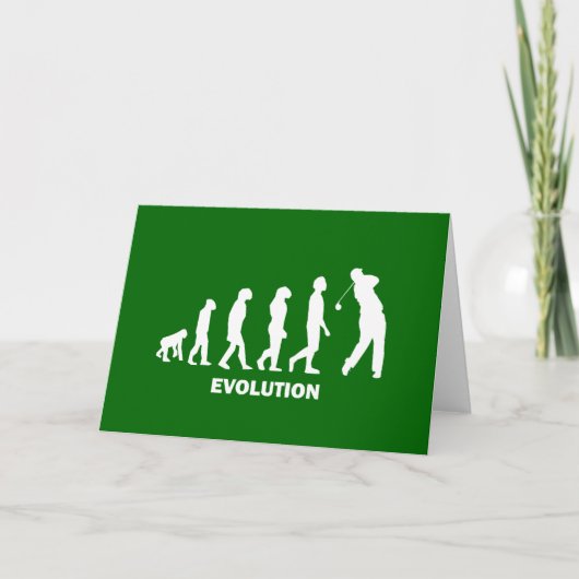 Evolution des Golfsports Karte (Vorderseite)
