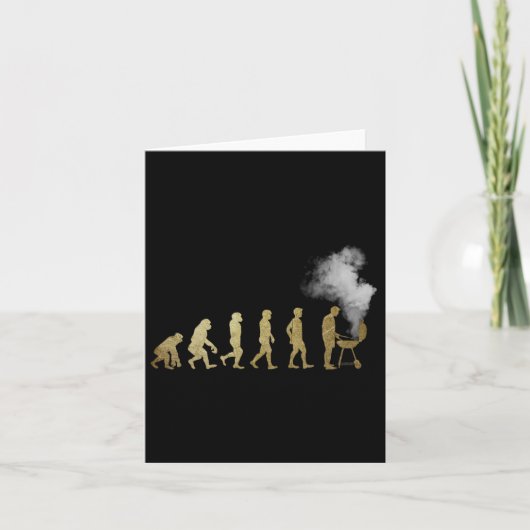 Evolution des Grillmeisters - Grillgeschenke - ich Karte (Vorderseite)