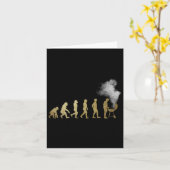 Evolution des Grillmeisters - Grillgeschenke - ich Karte (Gelbe Blume)