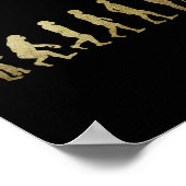 Evolution des Grillmeisters - Grillgeschenke - ich Poster (Ecke)