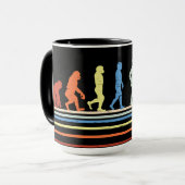 Evolution des Hockeyknopfes Tasse (Vorderseite Links)