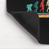 Evolution des Karate - Kampfsporttrainer Karateka Mousepad (Ecke)