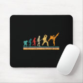 Evolution des Karate - Kampfsporttrainer Karateka Mousepad (Mit Mouse)