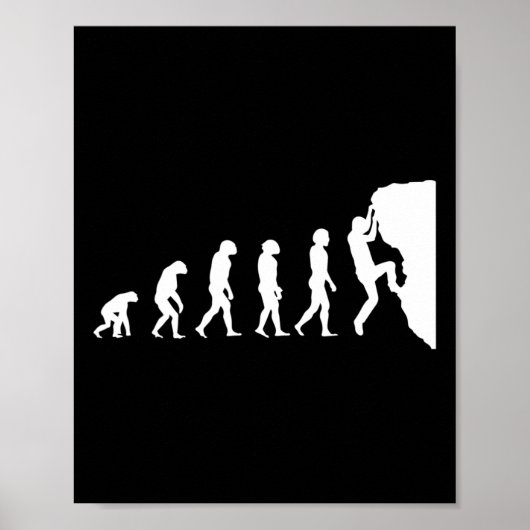 Evolution des Kletterns Poster (Vorne)