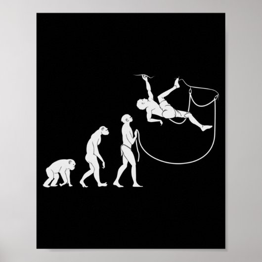 Evolution des Klettersteigs Poster (Vorne)