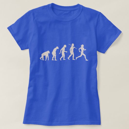 Evolution des Laufens - Runner Vater Mama T-Shirt (Design vorne)
