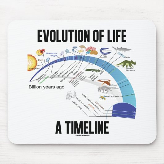 Evolution des Lebens a Timeline (Biologie) Mousepad (Vorne)
