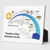 Evolution des Lebens auf der Erde Zeitdiagramm Fotoplatte (Seite)