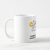 Evolution des Lebens auf Erdtimeline-Diagramm Kaffeetasse (Links)