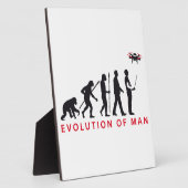 Evolution des Mannes, der die Drohne kontrolliert Fotoplatte (Seite)