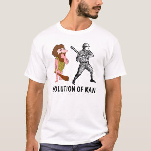 Evolution des Mannes, lustige Baseball-T - Shirts