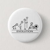 Evolution des Mannes mit Rudersport Button (Vorderseite)