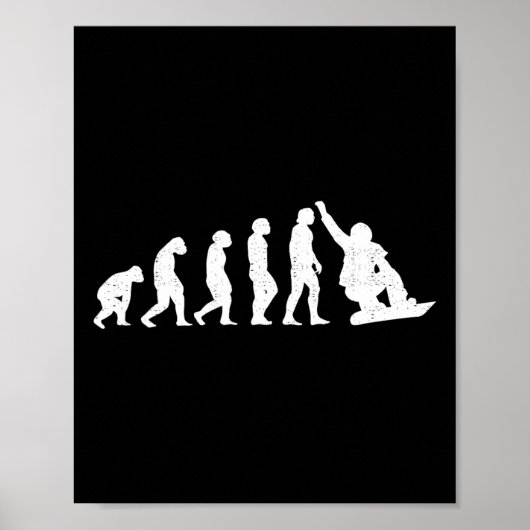 Evolution des männlichen Affenpferdes Ape to S Poster (Vorne)