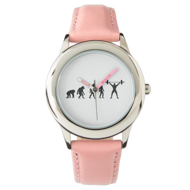 Evolution des Menschen Armbanduhr (Vorderseite)
