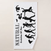 Evolution des Menschen Badehandtuch (Badehandtuch)