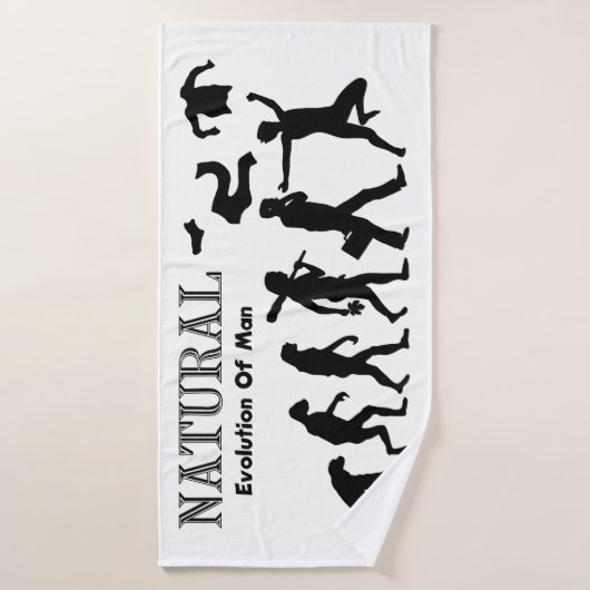 Evolution des Menschen Badehandtuch (Badehandtuch)