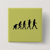 Evolution des Menschen Button (Vorderseite)