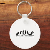 Evolution Des Menschen Cricket-Shirt Schlüsselanhänger (Vorderseite)
