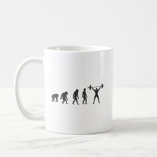 Evolution des Menschen Kaffeetasse (Links)