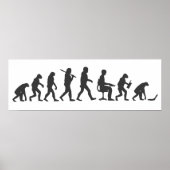 Evolution des Menschen Laptop Poster (Vorne)