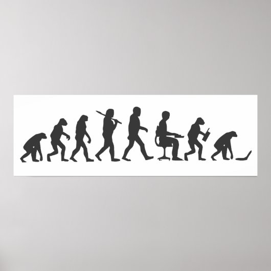 Evolution des Menschen Laptop Poster (Vorne)