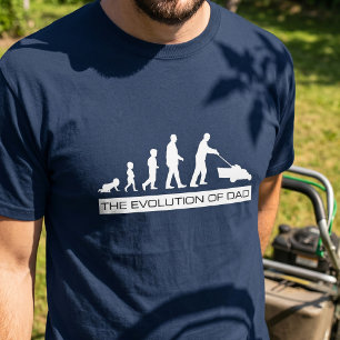 Evolution des Menschen - Lustiges T-Shirt zum Vate