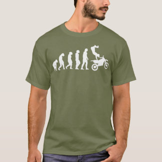 Evolution des Menschen nach Motocross Funny DT Bik T-Shirt