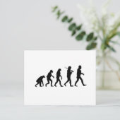 Evolution des Menschen Postkarte (Stehend Vorderseite)