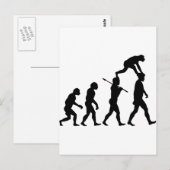 Evolution des Menschen Postkarte (Vorne/Hinten)