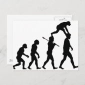 Evolution des Menschen Postkarte (Vorne/Hinten)