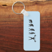 Evolution des Menschen Schlüsselanhänger (Vorderseite)